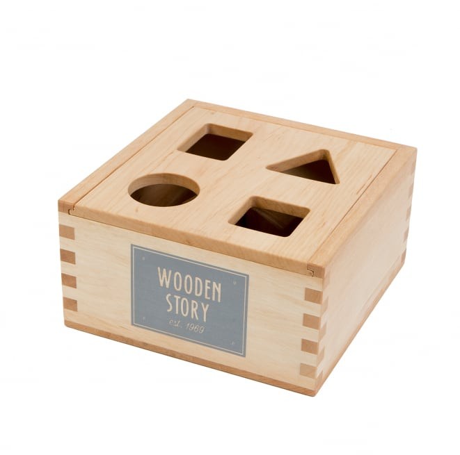 Wooden Story シェイプソーターボックス 型はめ 木製おもちゃ 知育