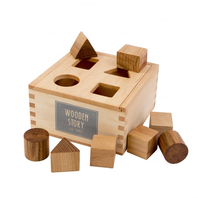 Wooden Story シェイプソーターボックス 型はめ 木製おもちゃ 知育
