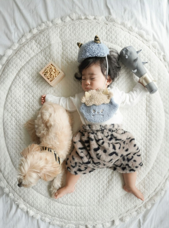 mocmof（モクモフ） 節分 ヘアバンド スタイセット ベビー ペット