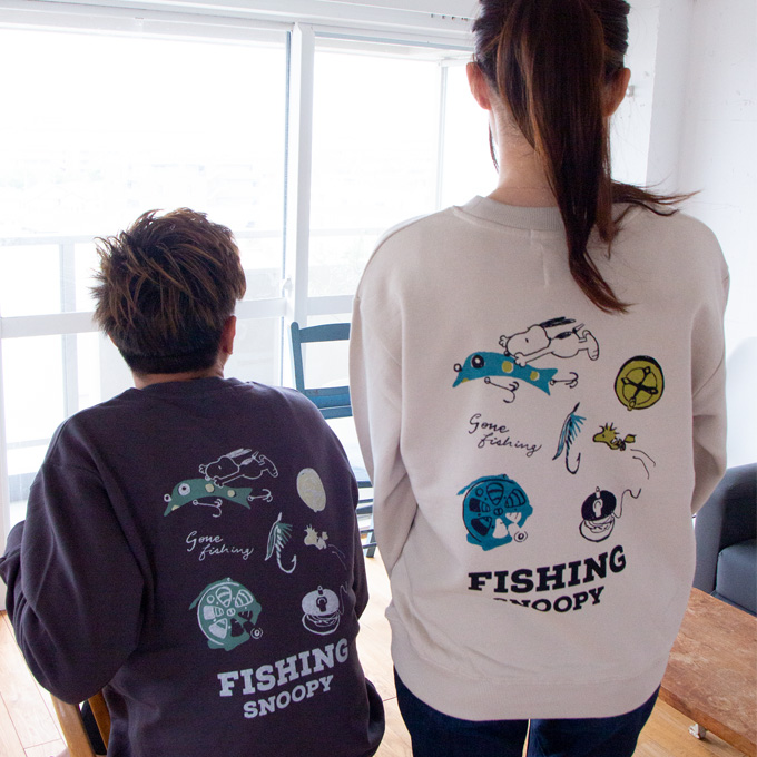 LUMBER】FISHING GEAR SNOOPY 243628【プリントスウェット】 : LUMBER