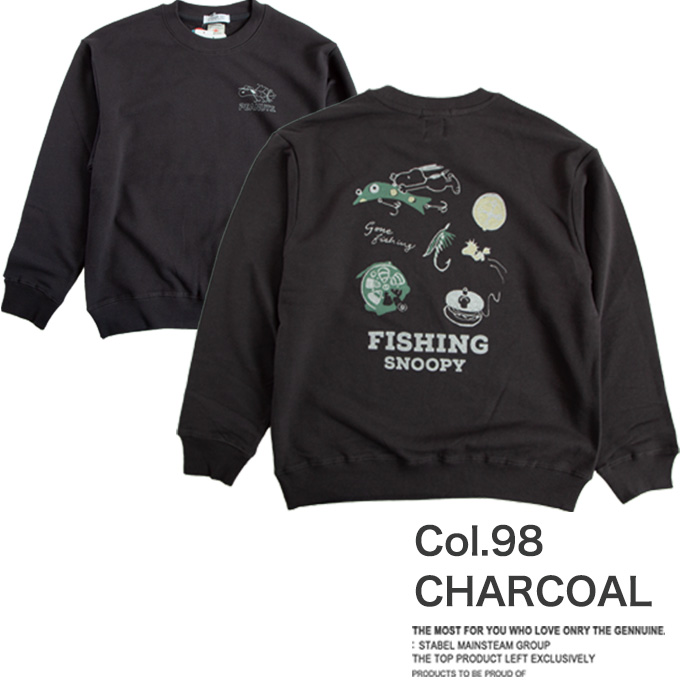 おゆ　36サイズ LUMBER】FISHING GEAR SNOOPY 243628【プリントスウェット】 : LUMBER