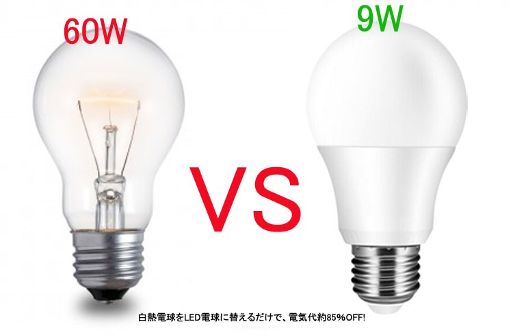 LED電球 E26口金 60w相当 消費電力9W 【新生活応援セール！led電球2個セット】 :Q-9W-2set:ルミーテック - 通販 -  Yahoo!ショッピング