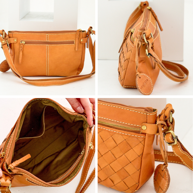 最終値下げ　Zucchero　ショルダーバッグ　コンパクト　レディース　革 zucchero filato（ズッケロ フィラート） 本革 ショルダーバッグ