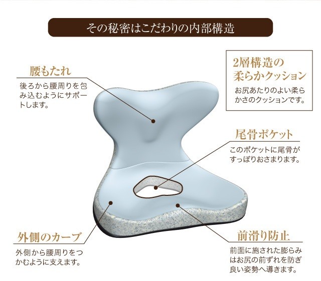 骨盤クッション 馬具マットプレミアムEX 腰痛 クッション : エム