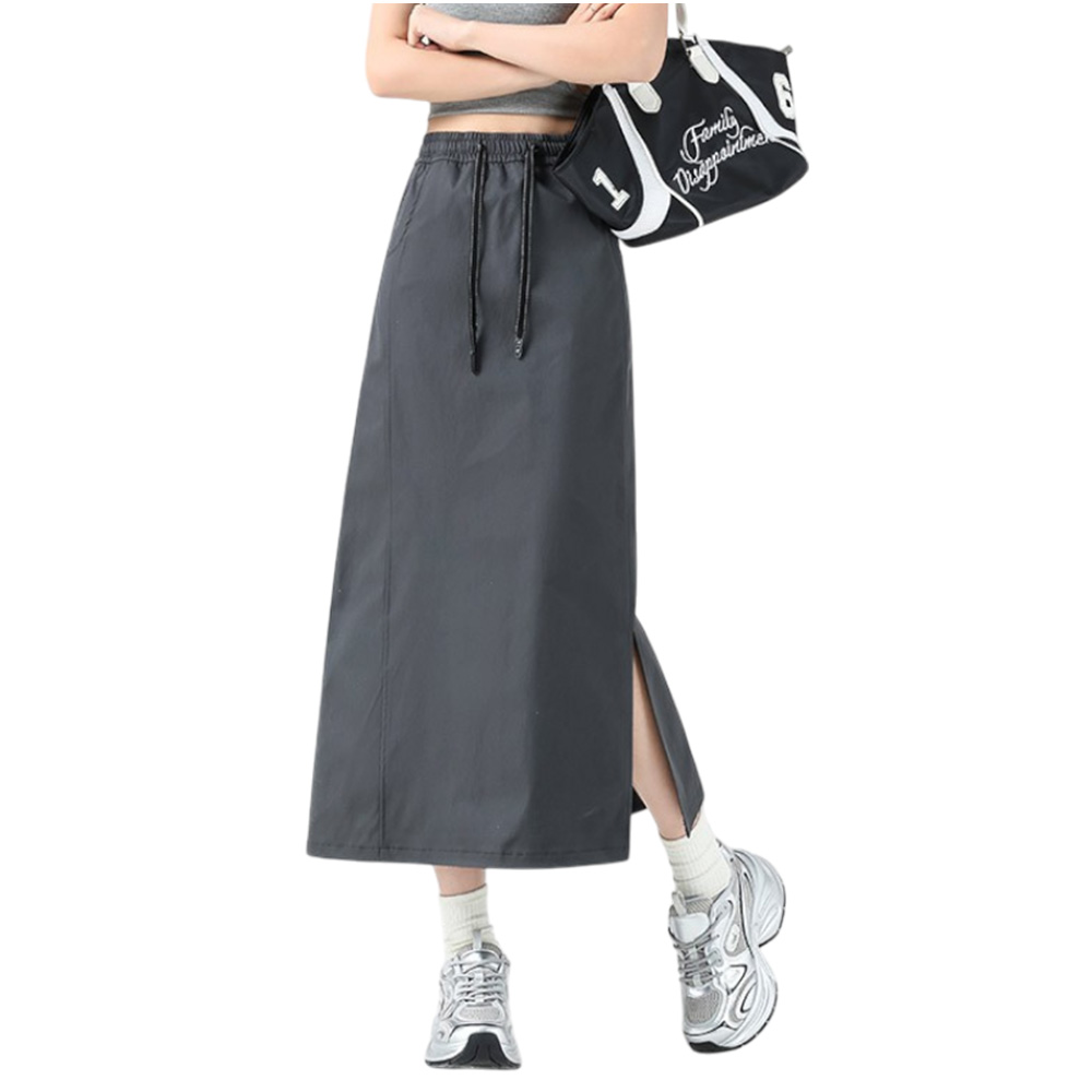 ロングスカート スカート レディース ロング スリット カーゴ風