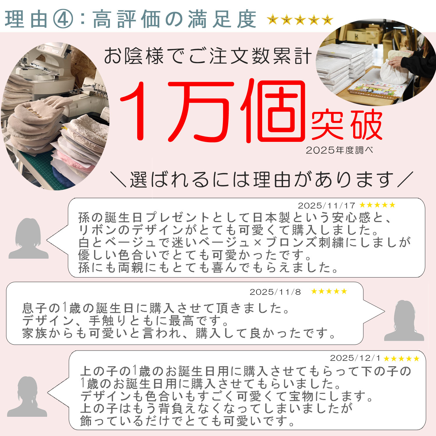 ベビーリュック 名入れ  日本製 1歳  誕生日 プレゼント 出産祝い ギフト  贈り物 女の子 男の子 赤ちゃん 一升餅リュック お名前入り リボン ワッフル 0039の画像