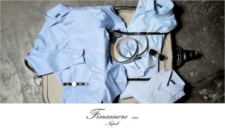 Finamore（フィナモレ） ALUMO製ウォッシュドコットンポプリン