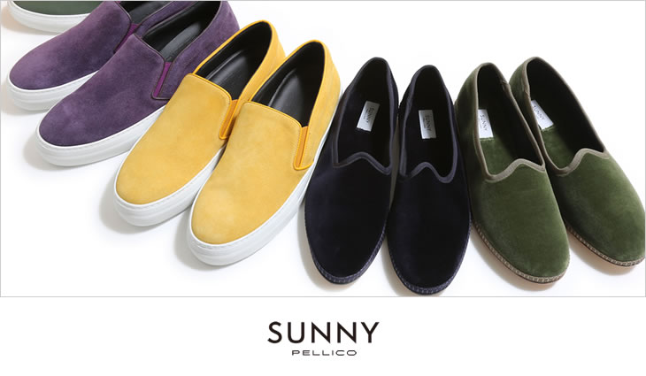 PELLICO SUNNY（ペリーコサニー） スエードレザーモカシン型スリッポン