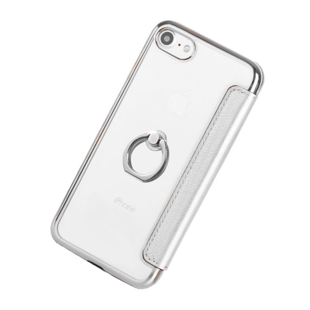 iPhone7 iPhone8 iPhone ケース スタイリッシュ シルバー SAVVIES iPhone8 ケース 耐衝撃 透明 iPhone7 ケース クリア カバー