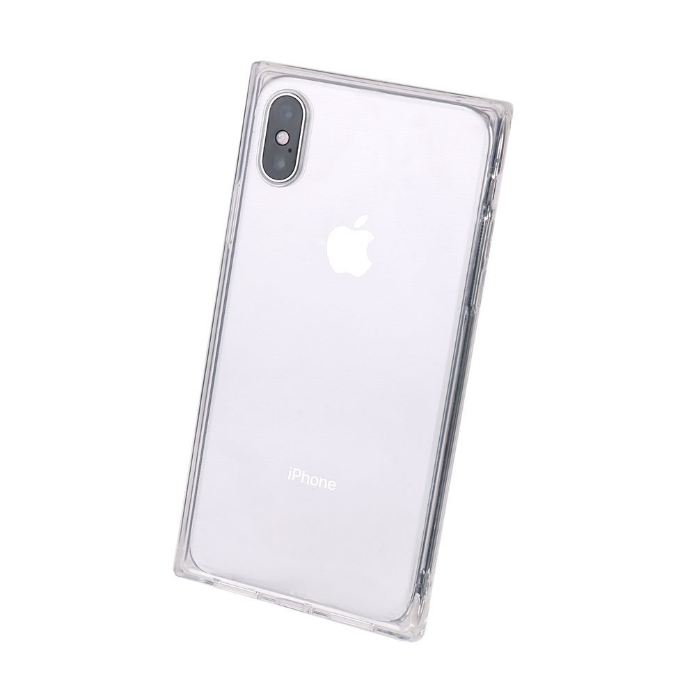 iPhoneケース 透明 iPhone XS X 12 12Pro ソフトケース スクエア