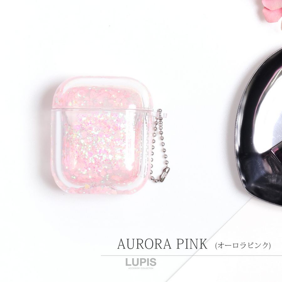 AirPods AirPods2 エアーポッズ ケース ラメ グリッター 液体 かわいい