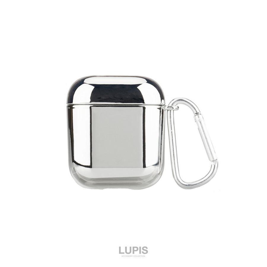 AirPods ケース AirPods2 第3世代 ソフトケース メタル シルバー