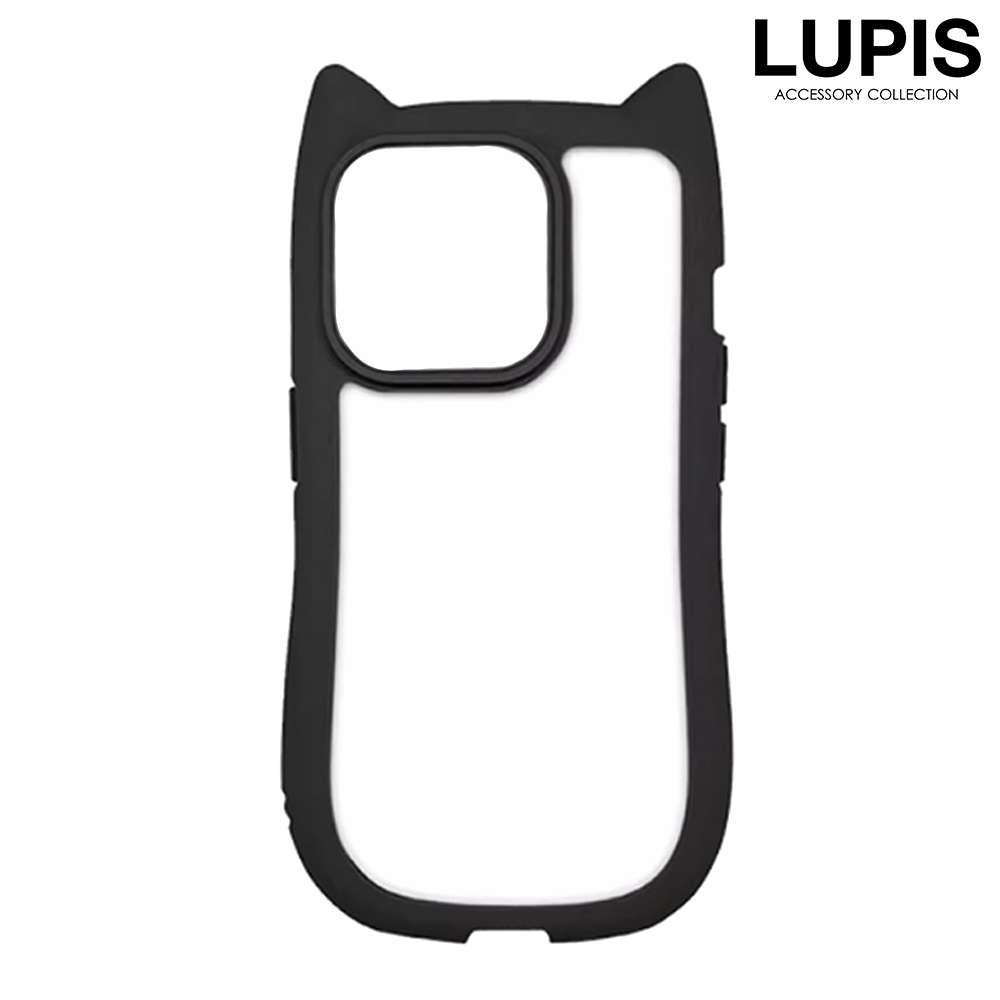 iPhoneケース iPhone14 iPhone15 レディース ネコ耳 猫耳 かわいい シンプル 背面クリア 透明 韓国 マット lupis ルピス |  | 01