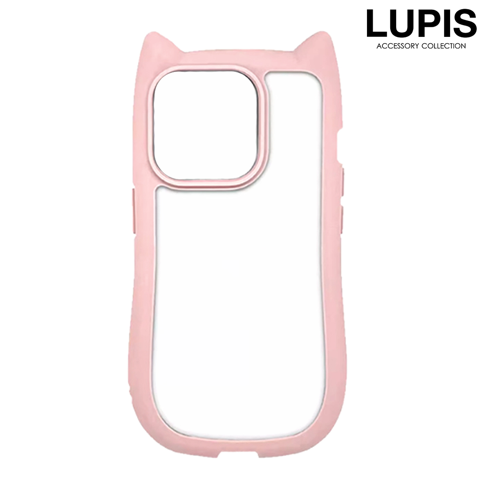 iPhoneケース iPhone14 iPhone15 レディース ネコ耳 猫耳 かわいい シンプル 背面クリア 透明 韓国 マット lupis ルピス |  | 02