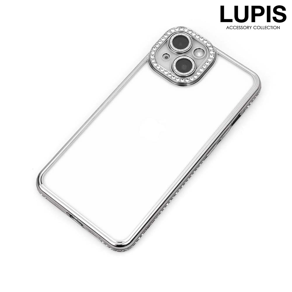 iPhoneケース iPhone14 iPhone15 ストーン レディース 背面クリア 透明