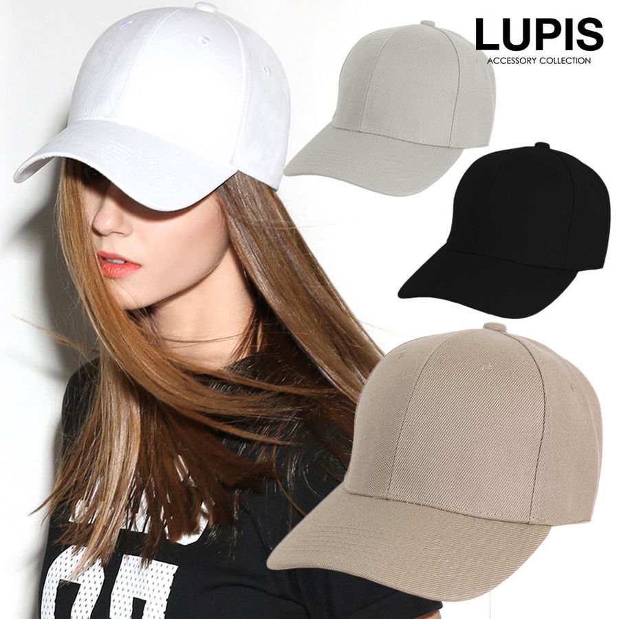 キャップ レディース シンプル 帽子 ベーシック 無地 ブラック ホワイト グレー ルピス LUPIS 2023夏 :hat0006:LUPIS  !店 通販 