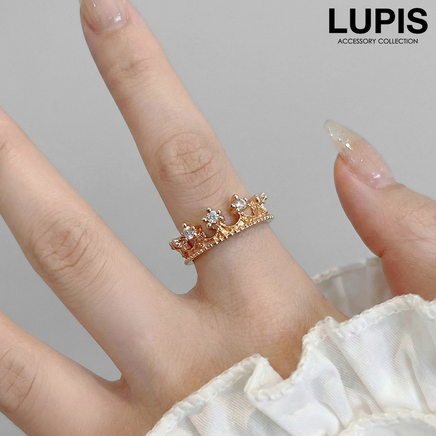 LUPIS（ルピス） リング レディース 指輪 王冠 クラウン ゴールド