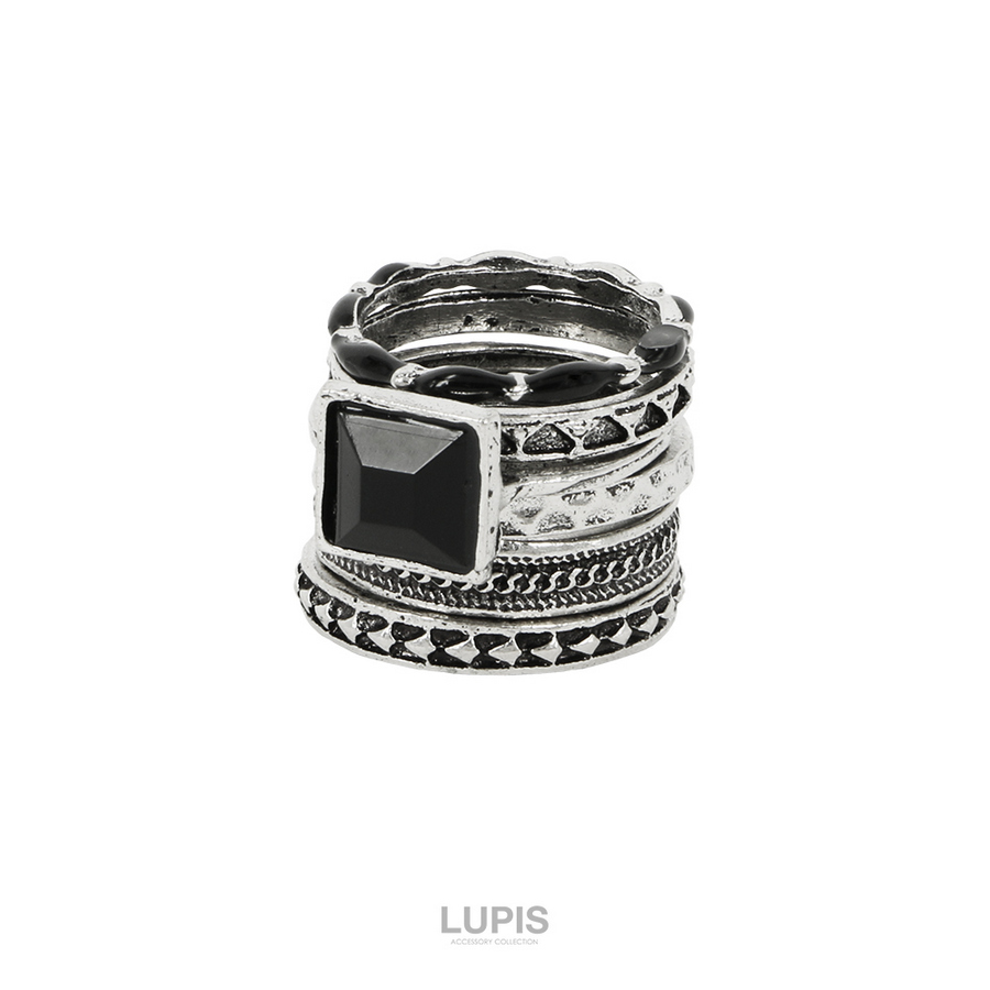 LUPIS（ルピス） 指輪 セット セットリング レディース スクエア