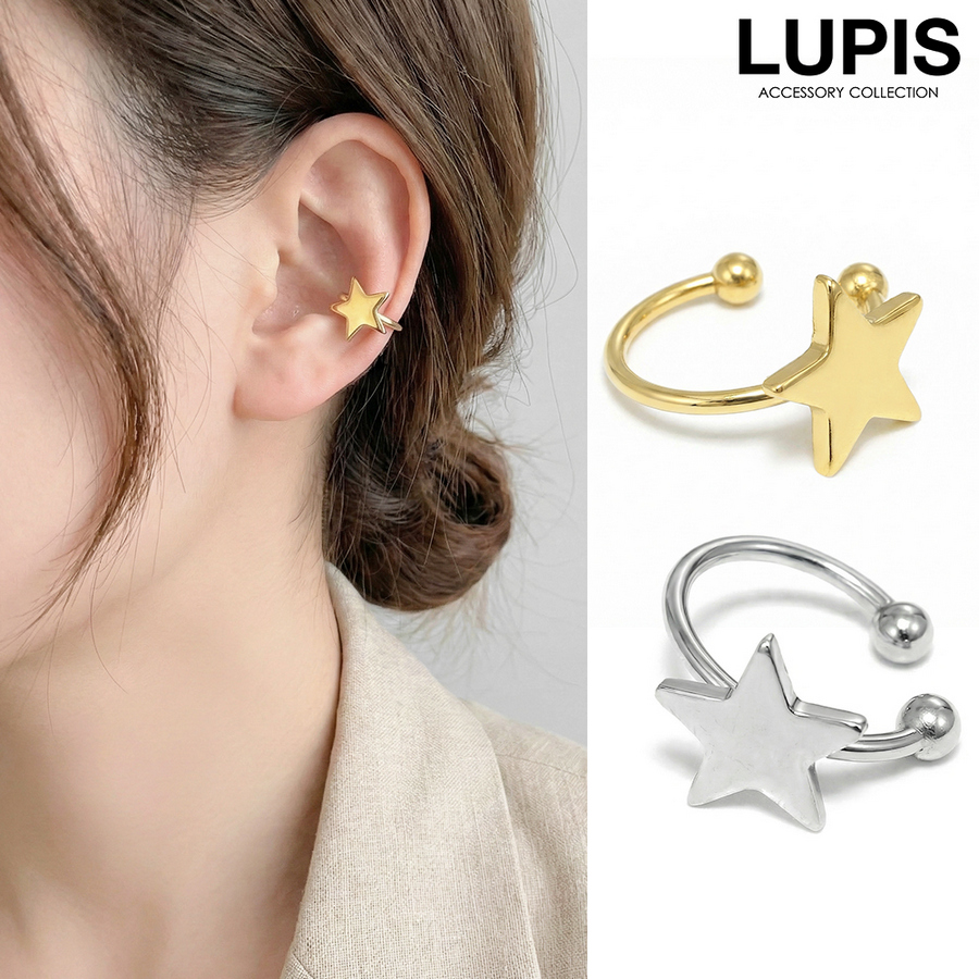 LUPIS（ルピス） イヤーカフ イヤリング イヤカフ スター 星 シンプル