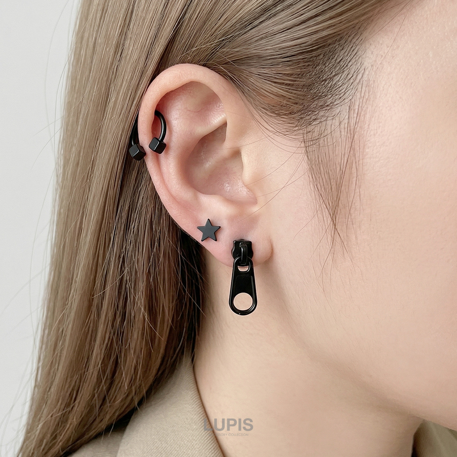 カッパ　ピアス LUPIS（ルピス） ピアス レディース メンズ ジップ ジッパー チャック