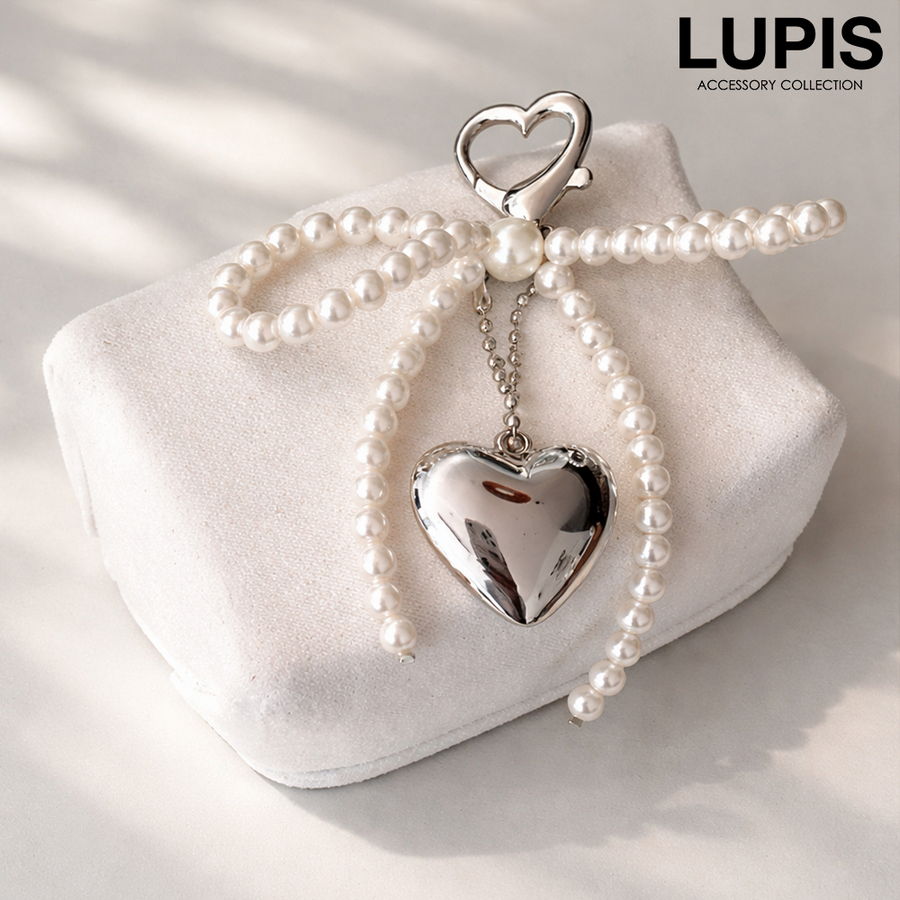 LUPIS（ルピス） チャーム バッグチャーム レディース リボン パール