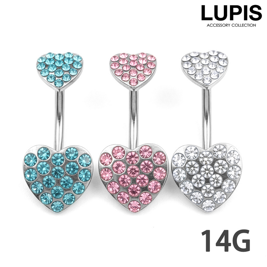 LUPIS（ルピス） ボディピアス 14G バナナバーベル へそピアス 軟骨