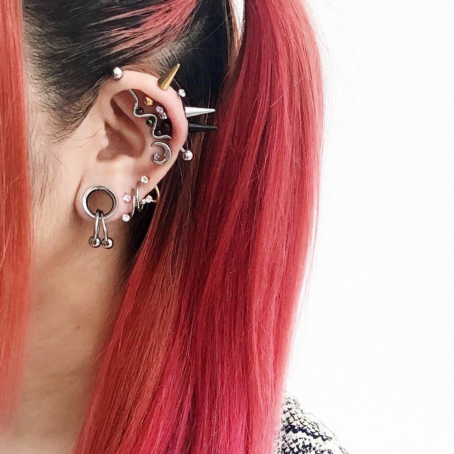 【関税なし】HOBBS ホッブス octavia ピアス 星座 十二星座 軟骨ピアス ボディピアス 16g ステンレス k03-146