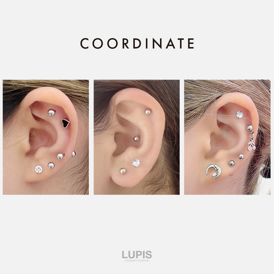 LUPIS（ルピス） ボディピアス 18G ストレートバーベル サージカル