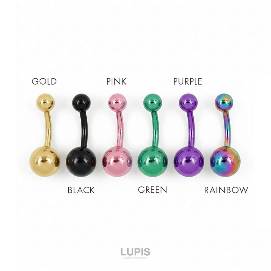 LUPIS（ルピス） ボディピアス 14G バナナバーベル へそピアス