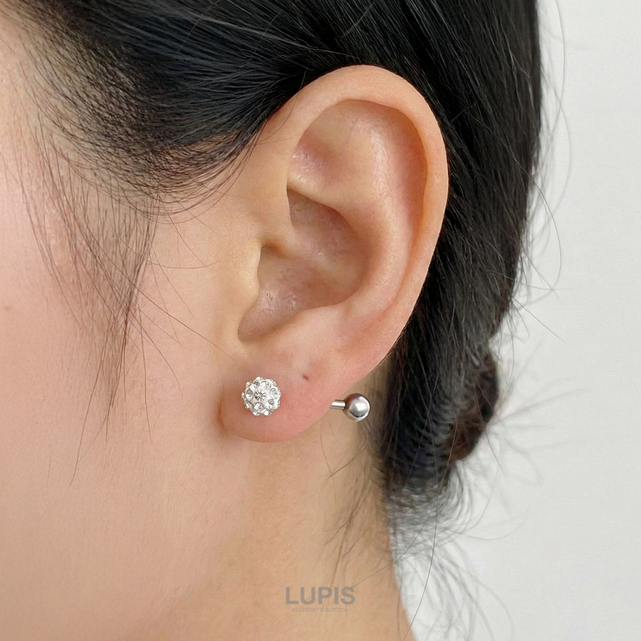 LUPIS（ルピス） ボディピアス 14G ストレートバーベル ジュエル