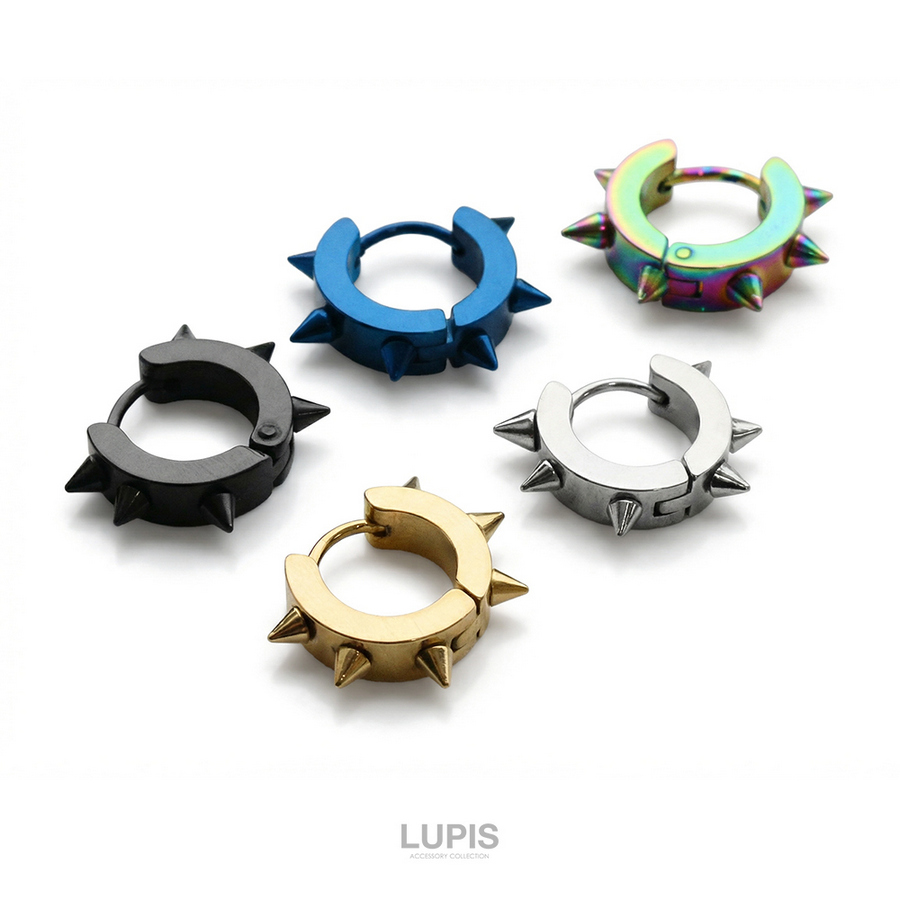 LUPIS（ルピス） ボディピアス リング 中折れ 18G スパイク トゲトゲ