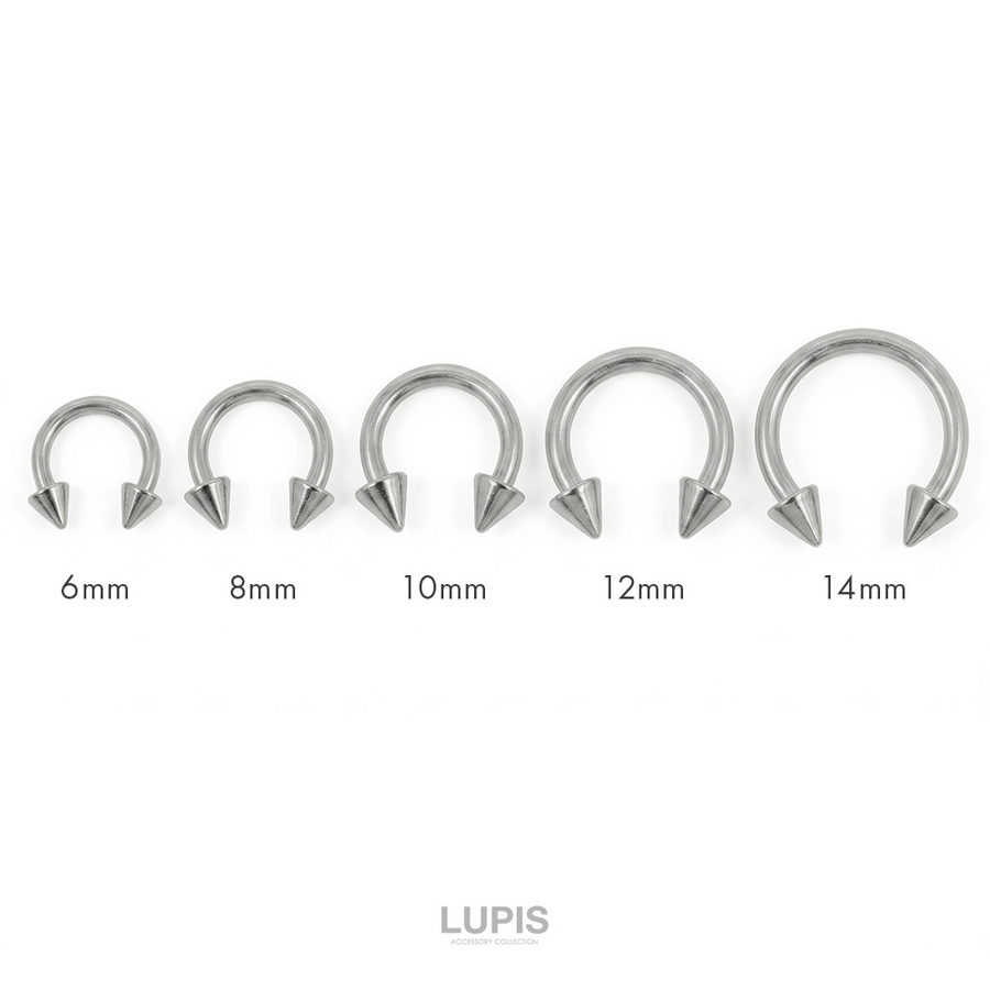 LUPIS（ルピス） ボディピアス 16G サーキュラーバーベル コーンヘッド