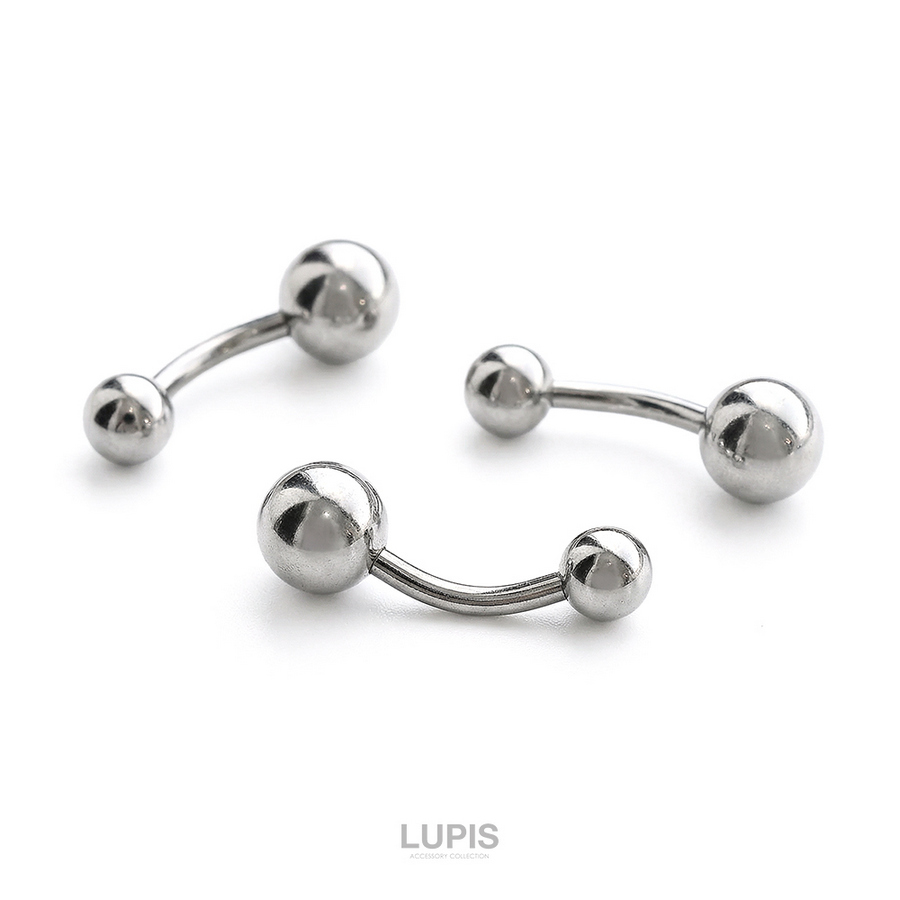LUPIS（ルピス） ボディピアス 14G バナナバーベル 軟骨ピアス