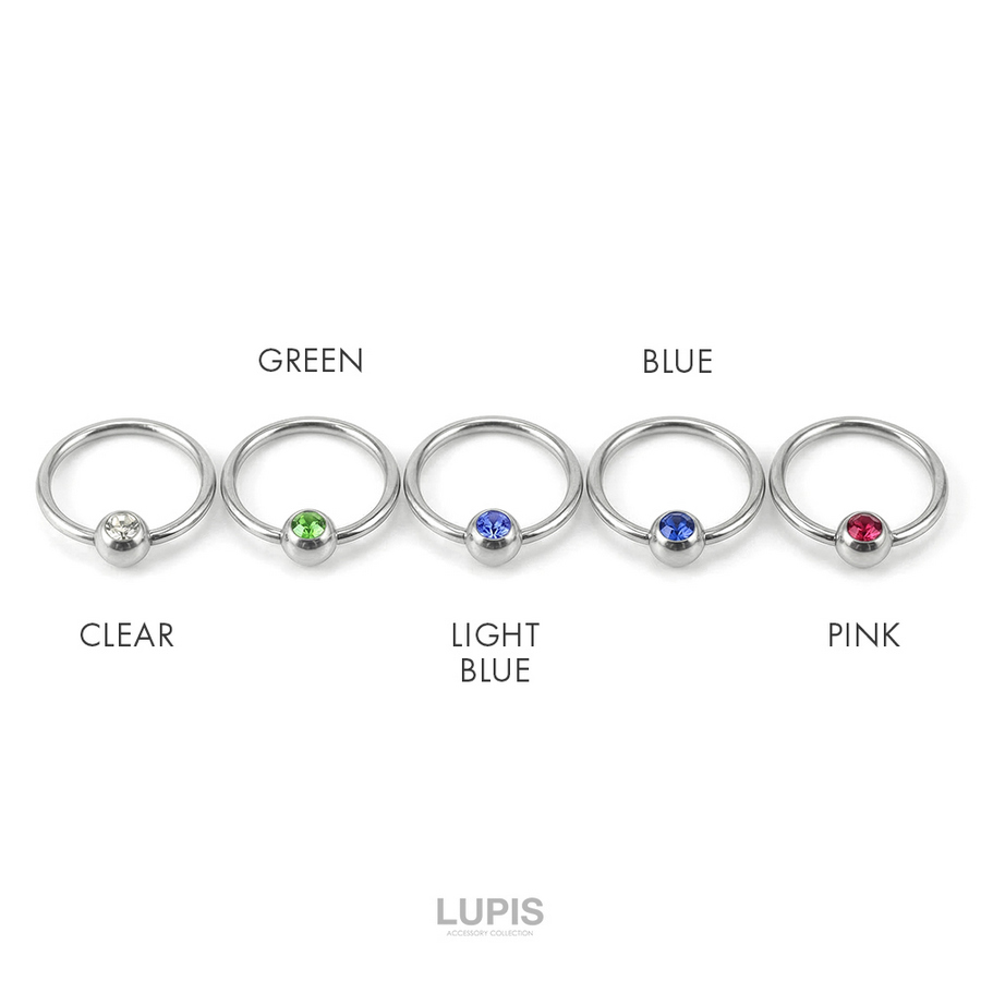 LUPIS（ルピス） ボディピアス 16G キャプティブビーズリング CBR 軟骨