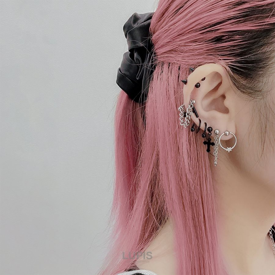 LUPIS（ルピス） ボディピアス ストレートバーベル 16G クロス