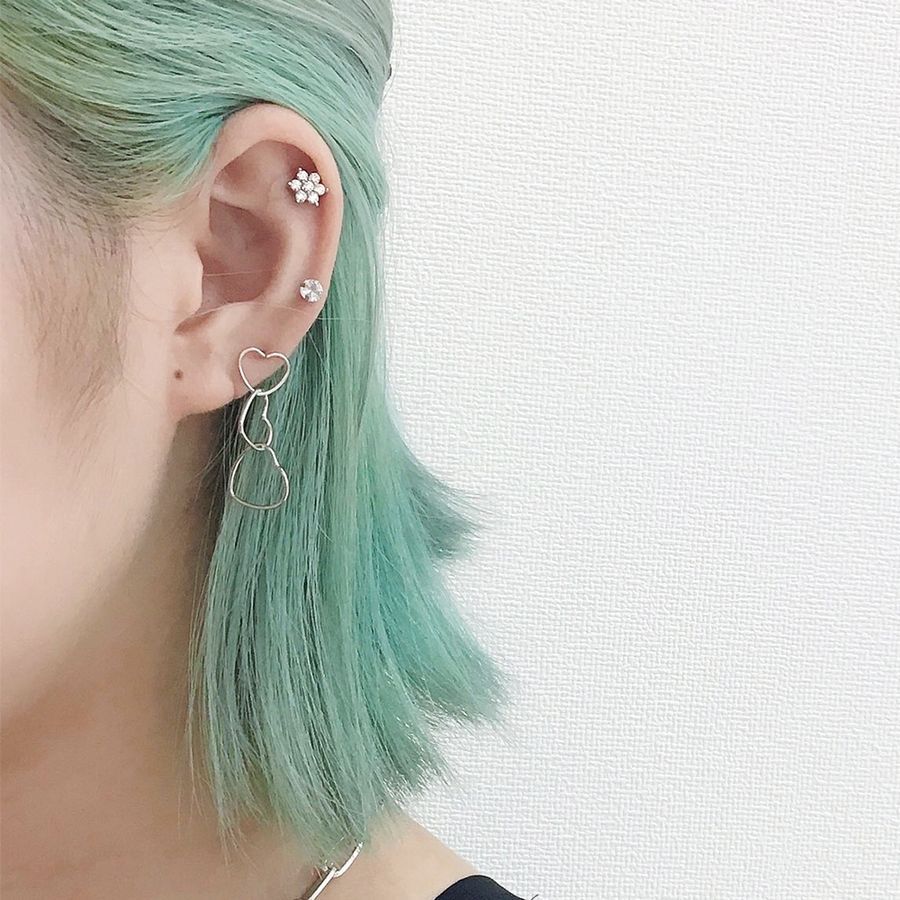 LUPIS（ルピス） ボディピアス 16G ストレートバーベル キュービック