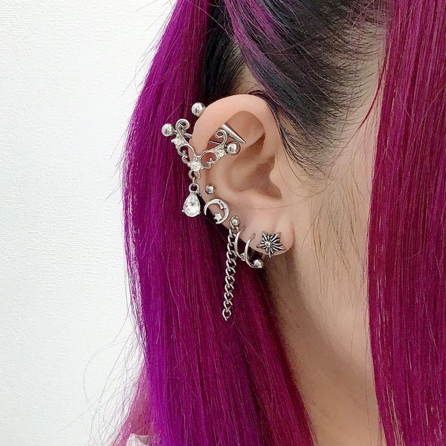 LUPIS（ルピス） ボディピアス 18G サージカルステンレス チェーン