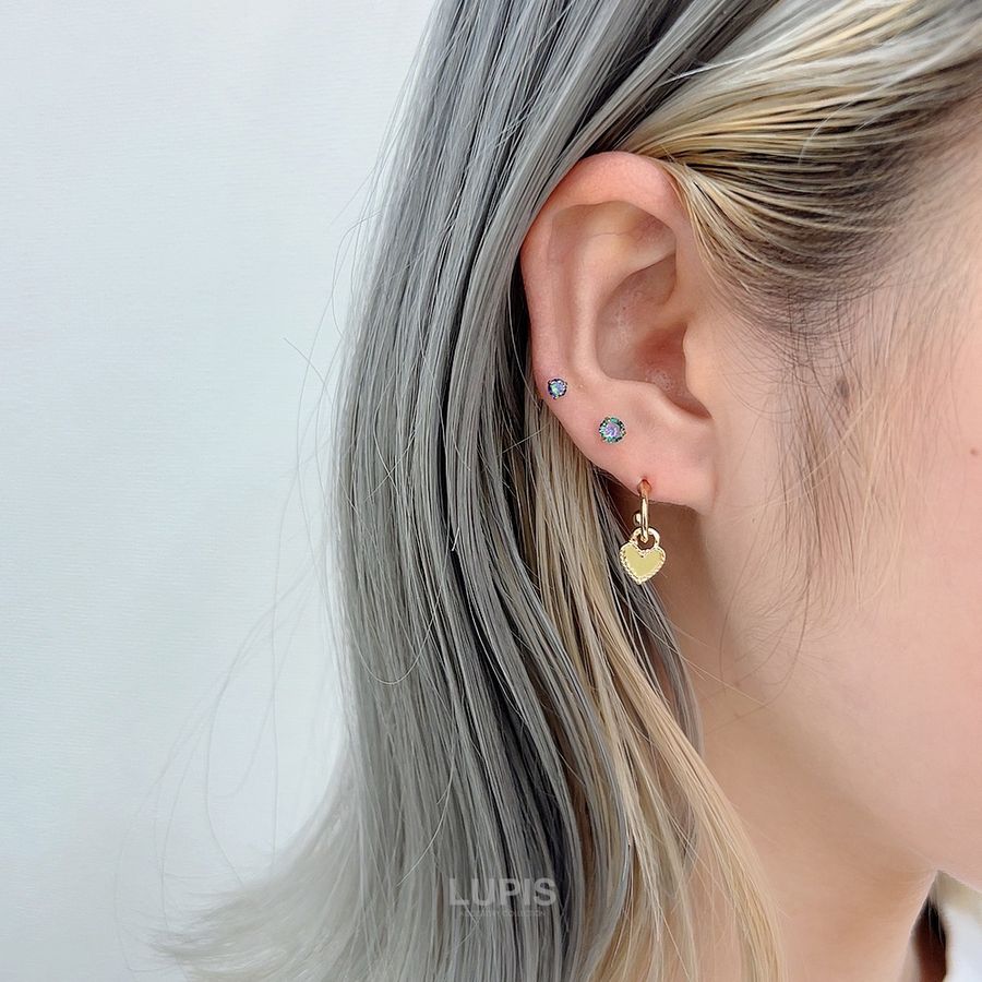 LUPIS（ルピス） ボディピアス 16G ストレートバーベル レインボー