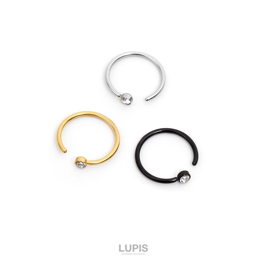 LUPIS（ルピス） ボディピアス 20G ノストリル 鼻ピアス サージカル