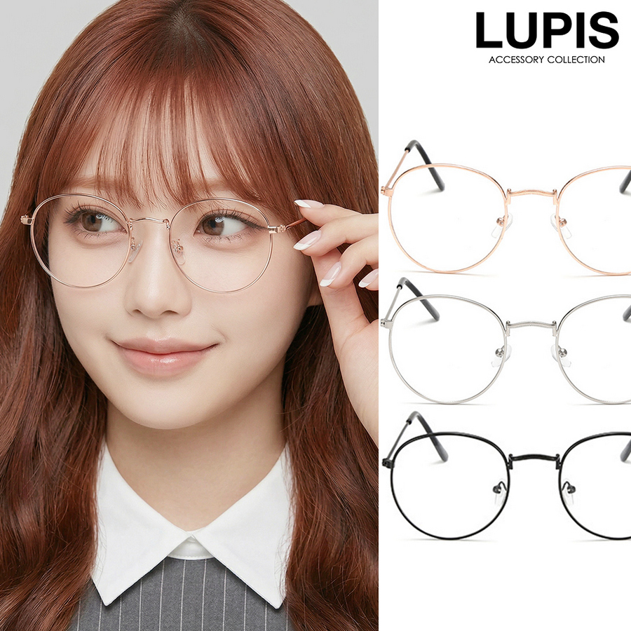 LUPIS（ルピス） 伊達メガネ ダテメガネ メガネ レディース オーバル