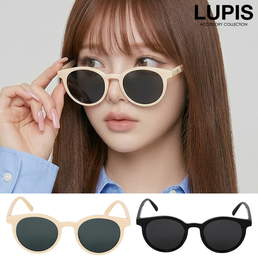 ひ*読様 新品未使用　日本製のレディースサングラス　ブラック LUPIS（ルピス） サングラス レディース ボストン ブラック ベージュ