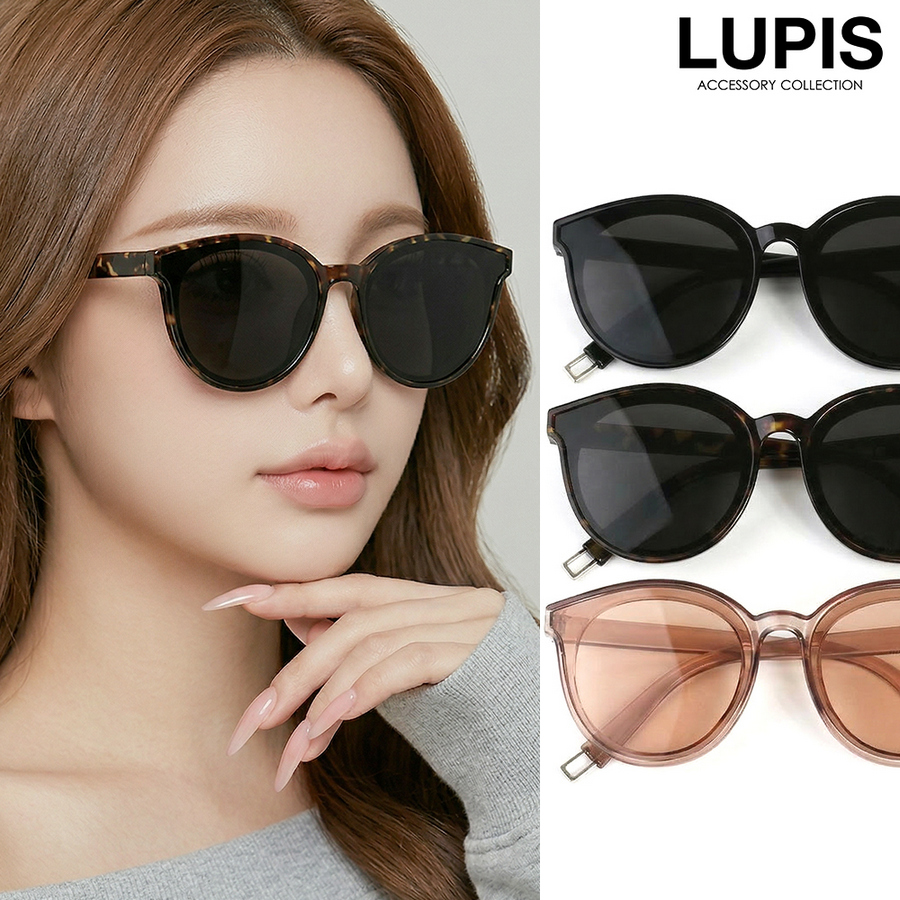 LUPIS（ルピス） サングラス レディース ボストン べっ甲 ブラック