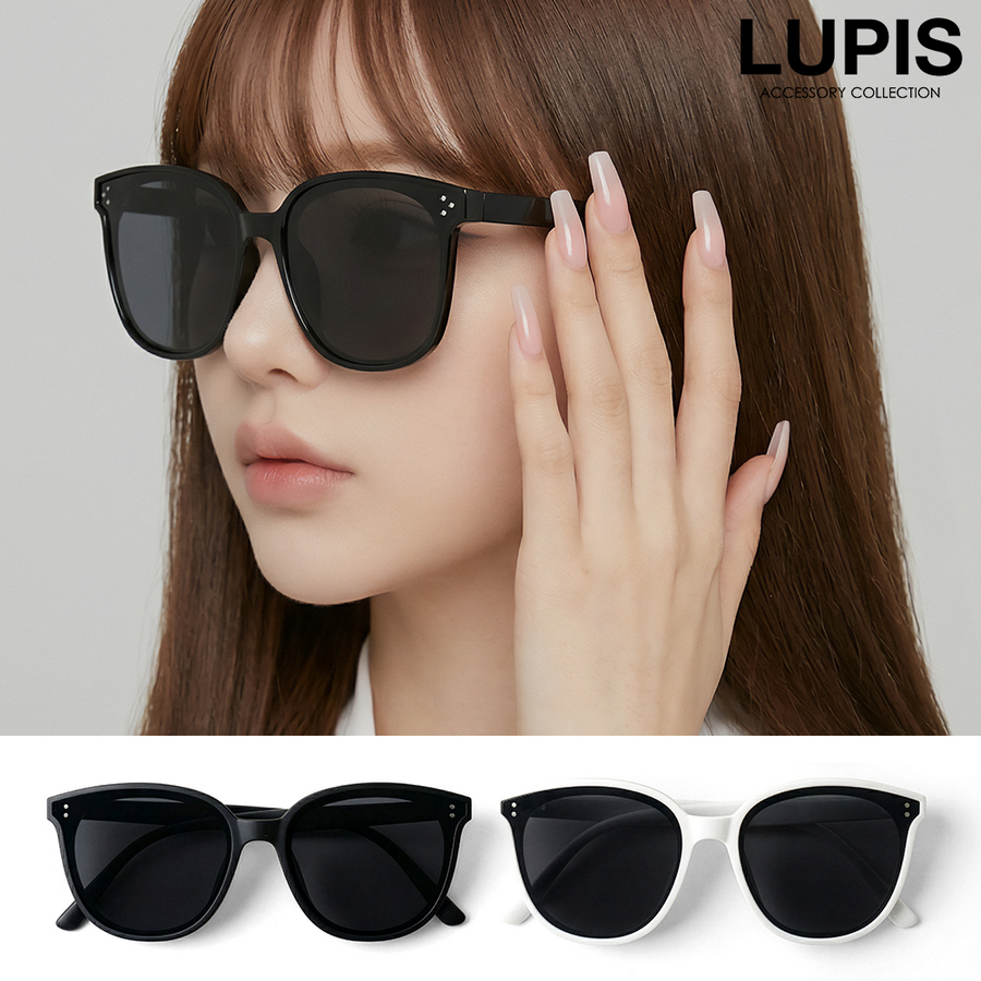 LUPIS（ルピス） サングラス レディース ボストン ブラックレンズ