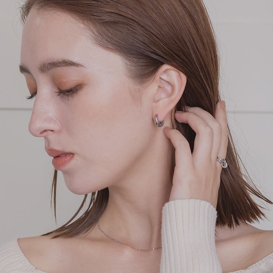 LUPIS ピアス レディース アレルギー対応 つけっぱなし