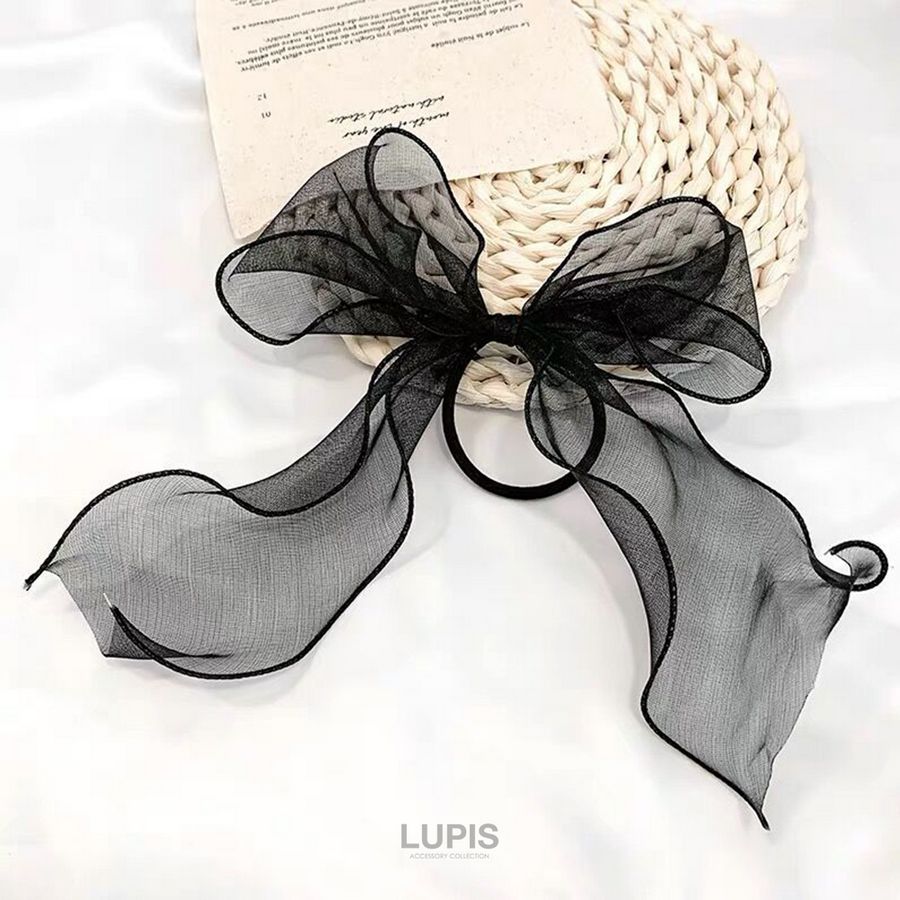 LUPIS ヘアゴム ヘアアクセサリー リボン オーガンジー シアー LUPIS ヘアゴム ヘアアクセサリー リボン オーガンジー シアー