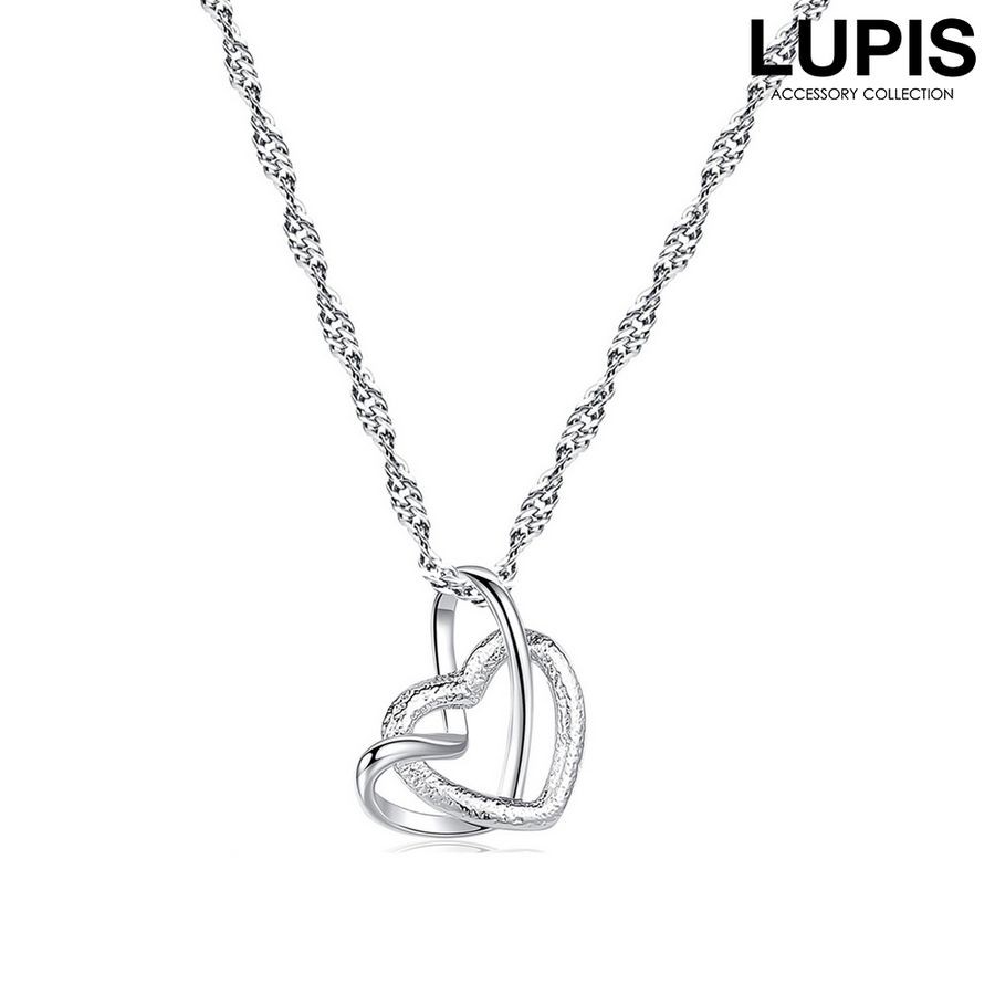 LUPIS（ルピス） ネックレス レディース ハート ツインハート シンプル