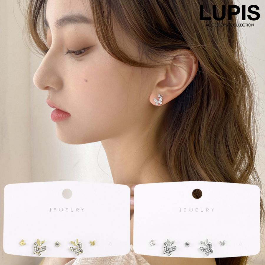 LUPIS（ルピス） ピアス セットピアス セット バタフライ ストーン