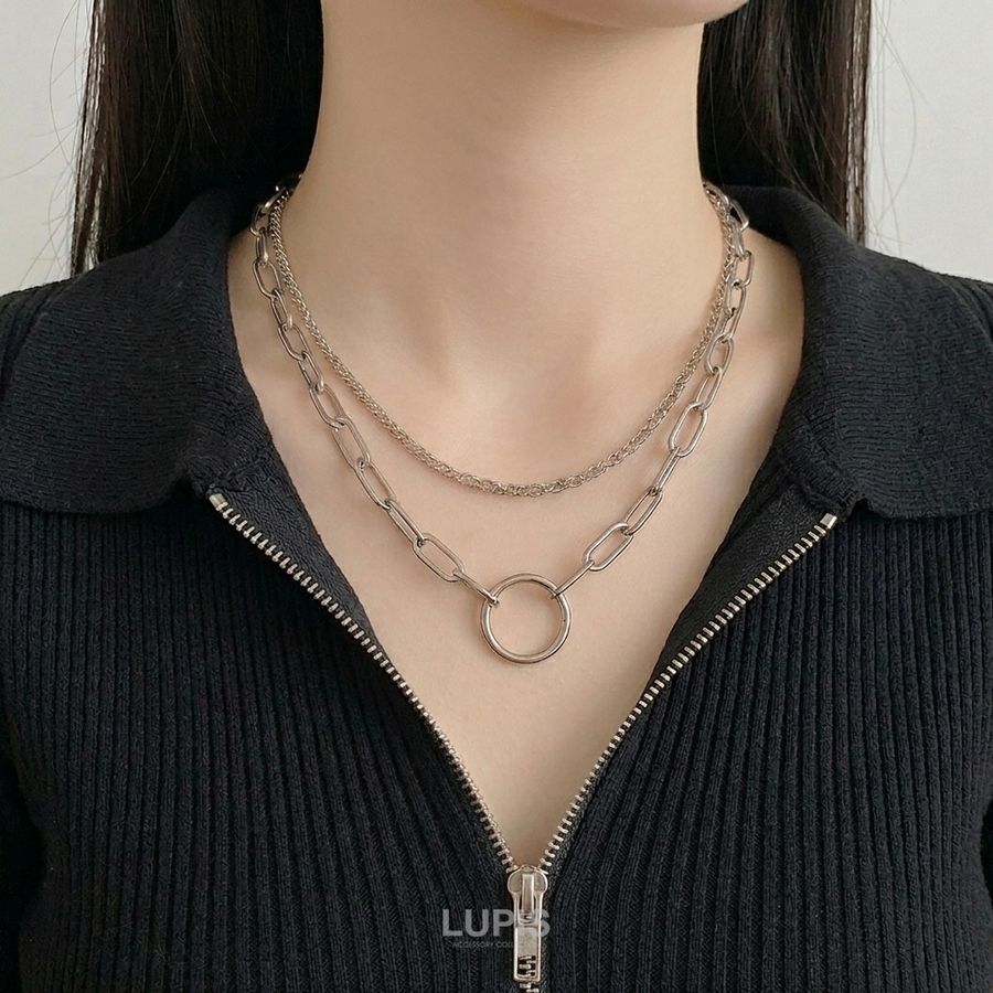 LUPIS（ルピス） ネックレス サークル チェーン ボリューム シルバー 2