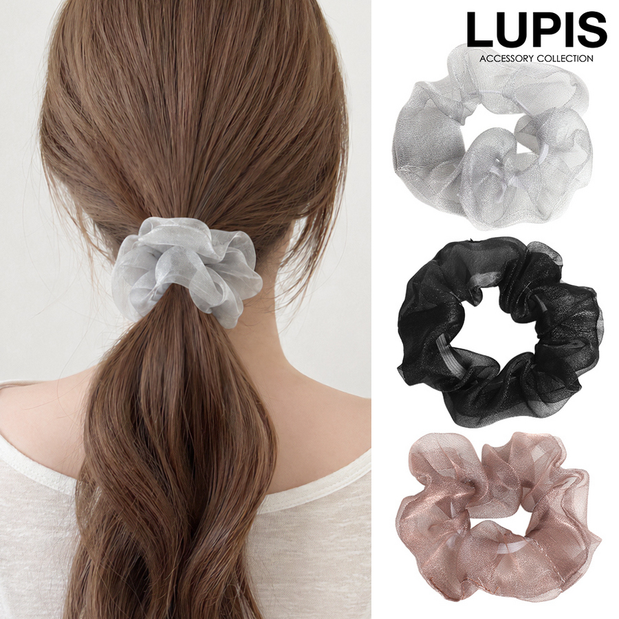 LUPIS（ルピス） シュシュ ヘアアクセサリー シアー オーガンジー