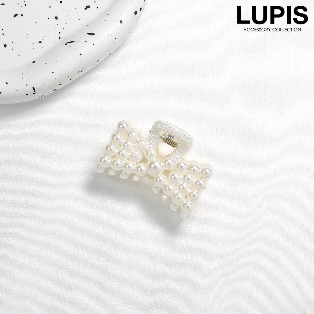 ヘアクリップ プチクリップ ヘアアクセサリー パール パヴェ リボン ハート 小さめ ミニ ルピス LUPIS｜lupis｜06